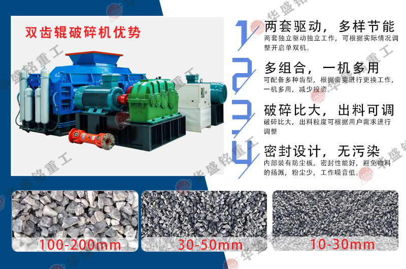 石墨塊齒輥破碎機性能優勢